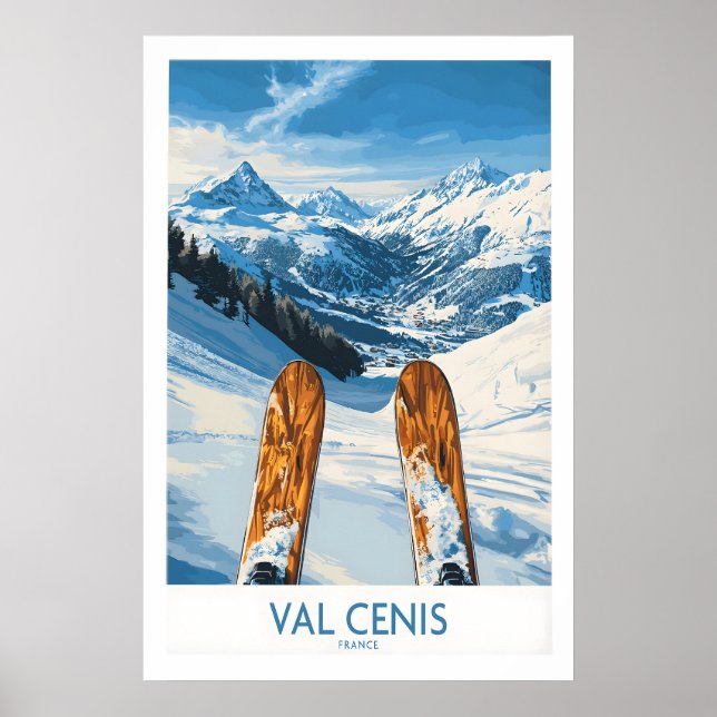 Poster Cartaz Val Cenis França 1 (Frente)