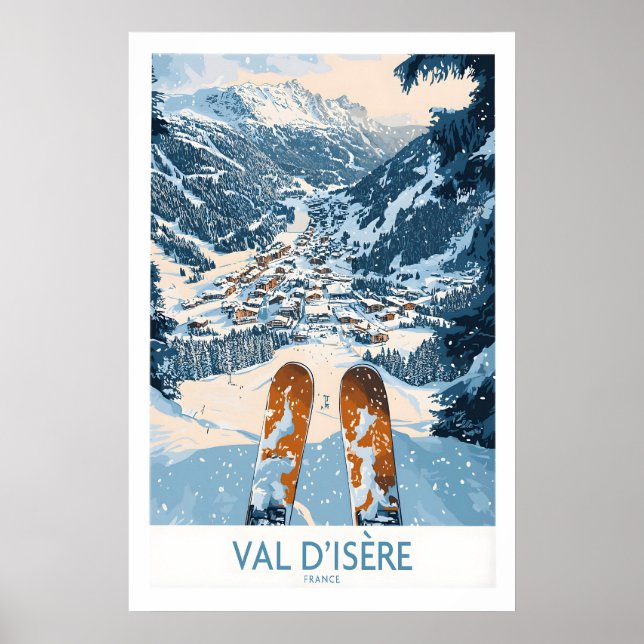 Poster Cartaz Val disere 1 (Frente)