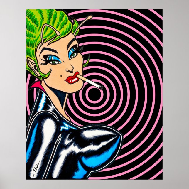 Poster Cartaz Vana DeVinyl™/Cosmic Swirl (Frente)