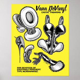 Poster Cartaz Vana DeVinyl™/Modas Exóticas