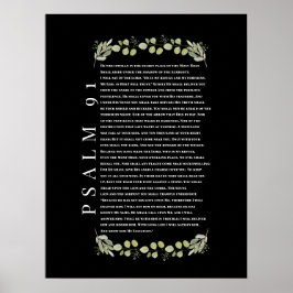 Poster Cartaz Versículos da Bíblia Folhas de Eucalipto Sa