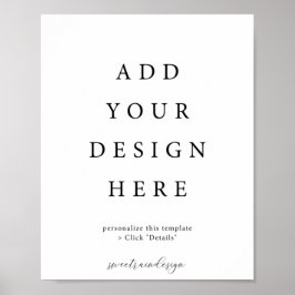 Poster Cartaz vertical/retrato de 8x10"