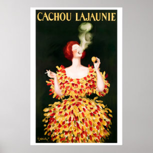 Poster Cartaz Vintage Cachou Lajaunie Anúncio Francês de