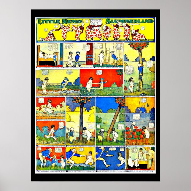 Poster Cartaz-Vintage Comic-Little Nemo 20 (Frente)