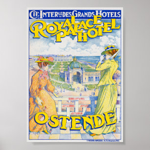 Poster Cartaz Vintage Dampfschiffahrt Zürichsee 1900