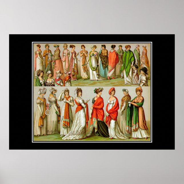 Pôster Cartaz Vintage de Moda Francesa (Frente)