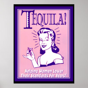 Pôster Cartaz vintage de Tequila Bebida Tequila