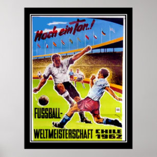 Pôster Cartaz vintage Futebol retrô