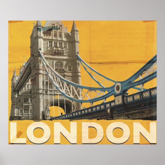 Pôster Cartaz Vintage Londres (Frente)