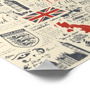 Poster Cartaz Vintage Londres