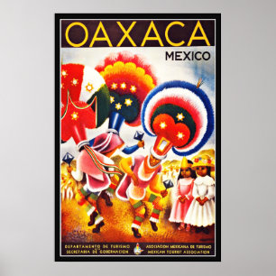 Pôster Cartaz Vintage OAXACA México Grande