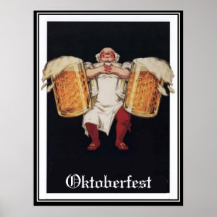Poster Cartaz Vintage Oktoberfest