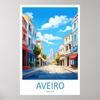 Poster Cartaz Vintage Parque Aveiro Esqui Viagem Nacional