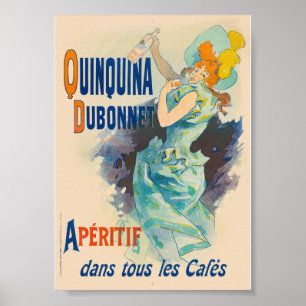 Poster Cartaz Vintage Quinquina Dubonnet Apéritif 1895