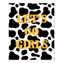 Cartaz Western Let's Go Girls, Arte de Parede Girl