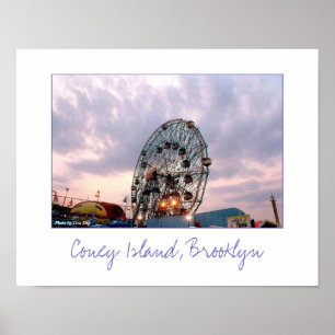 Poster Cartaz 'Wonder Wheel ao Crepúsculo'