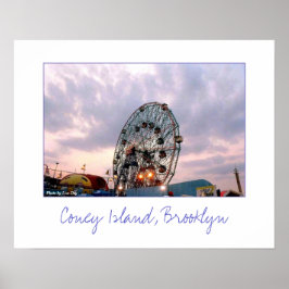 Pôster Cartaz 'Wonder Wheel ao Crepúsculo'