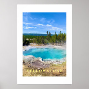 Poster Cartaz Yellowstone Thermal Hot Pot