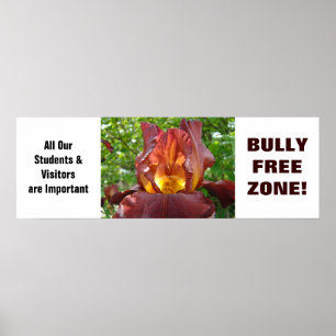 Poster Cartaz ZONA LIVRE DE BULLY! Crianças da Escola Alu