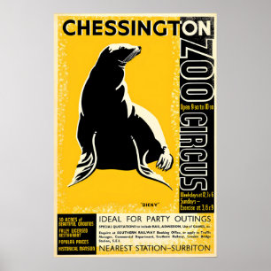 Poster Cartaz Zoo Chessington (Selo)