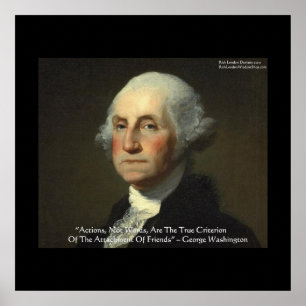 Poster Cartazes "Ações Não Palavras" de George Washington