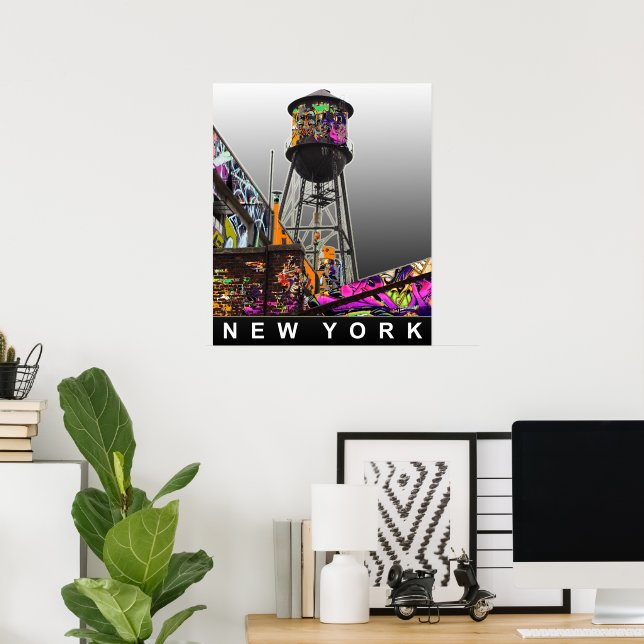 Pôster cartazes de grafite de Nova York (Escritório em casa)