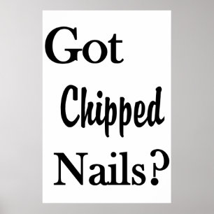 Poster Cartazes de Salão de Cabeleireiro Got Chipped Nail