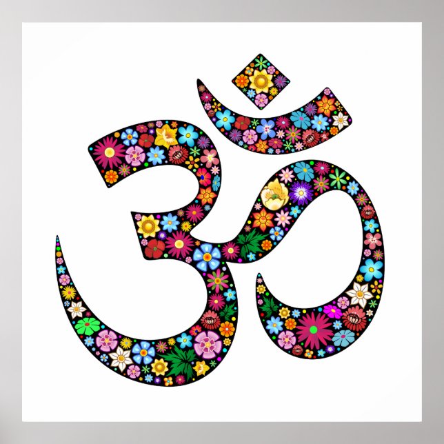 Pôster Cartazes do símbolo de Yoga Om Aum Namaste (Frente)