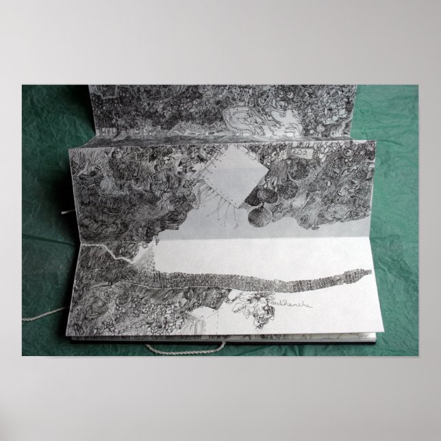 Poster Carte Blanche pour un Stylo en about de Course P (Frente)