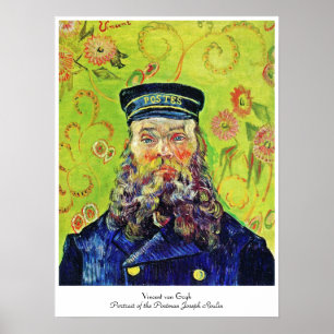 Poster Carteiro Joseph Roulin Vincent van Gogh do retrato
