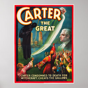 Pôster Carter o excelente que engana o patíbulo