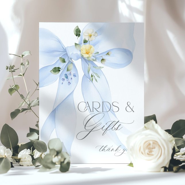 Poster Cartões Arcos Azuis e Chá para Bebê (Criador carregado)