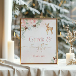 Poster Cartões de aniversário e presentes de cervos de in