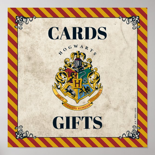 Poster Cartões de Aniversário e Presentes de Harry Potter (Frente)