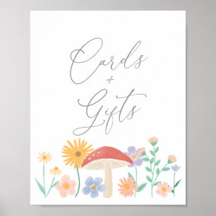 Poster Cartões de aniversário e presentes para moça de fa