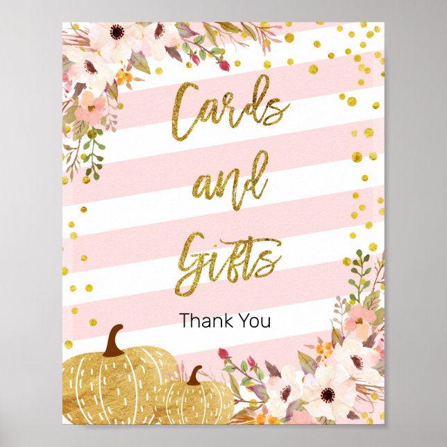 Poster Cartões de Aquarela de Bomba e Sinal de Presente (Frente)