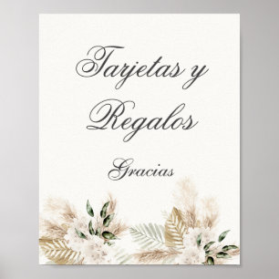Poster Cartões de Boho e presentes - Sinal de casamento e