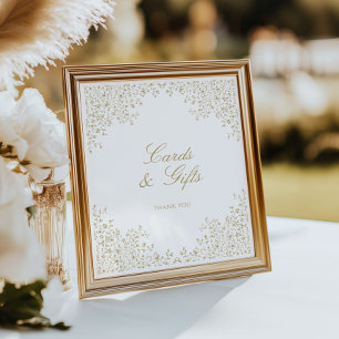 Poster Cartões de Casamento e Presentes com Bordas em Dou