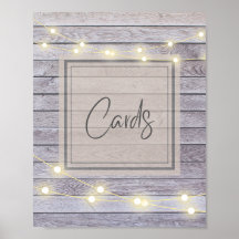 Cartões de casamento rústico no campo ou sinal de 