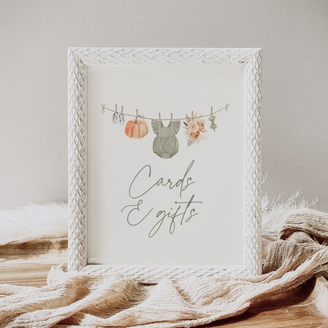 Poster Cartões de Chá de fraldas e presentes para roupas  (Criador carregado)