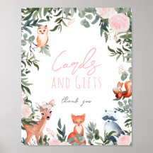 Cartões de Chá de fraldas e Sinal de Ofertas de An