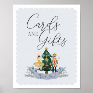 Poster Cartões de festa de aniversário e sinal de present