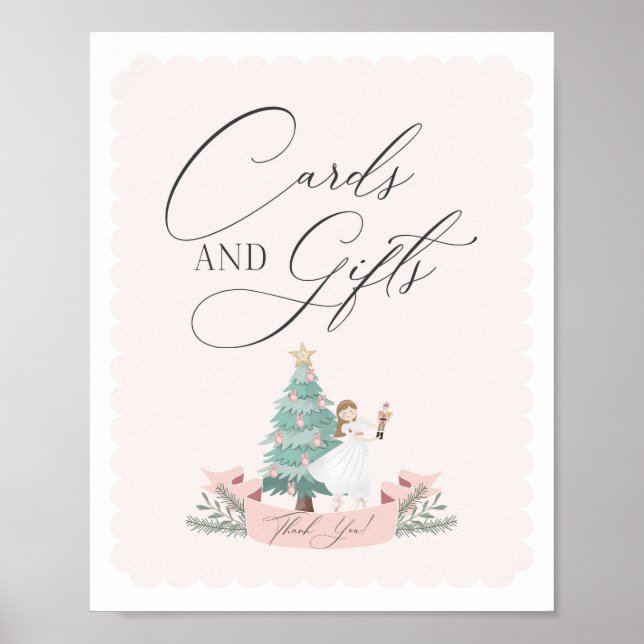 Poster cartões de festa de aniversário e sinal de present (Frente)