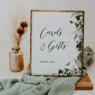 Poster Cartões de Florestas Encantados e Casamento de Pre