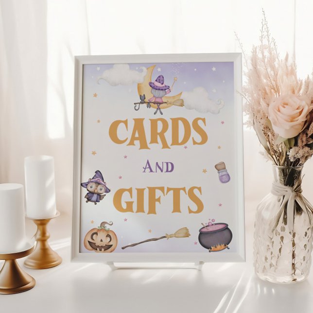 Poster Cartões De Nascimento E Presentes De Bruxas Bonita (Criador carregado)