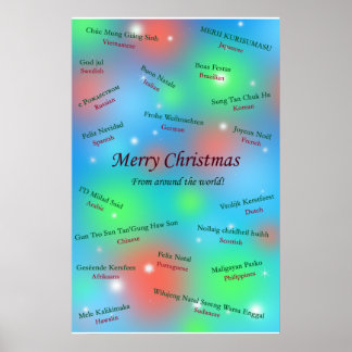 Poster Cartões de natal de todo o mundo