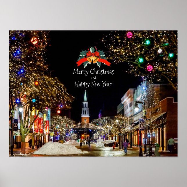 Poster Cartões de natal festivos (Frente)