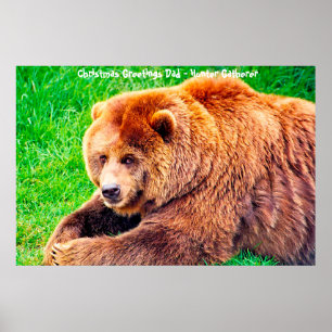 Poster Cartões de natal Pai Hunter Gatherer