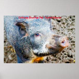 Poster Cartões de natal Pai Hunter Gatherer