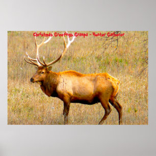 Poster Cartões de natal Vovô Hunter Gatherer